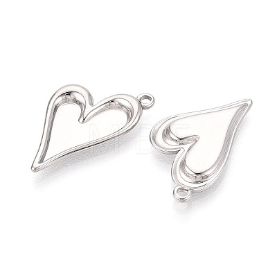 304 Stainless Steel Pendant Cabochon Settings STAS-T067-65P-1