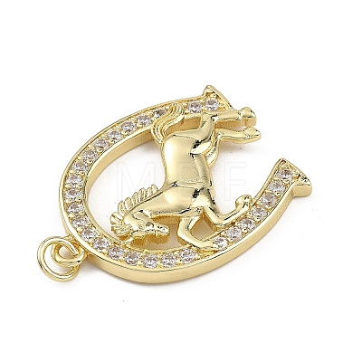 Brass Micro Pave Clear Cubic Zirconia Pendants KK-B177-05D-G-1