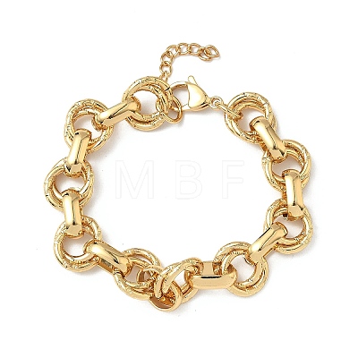 304 Stainless Steel Rolo Chain Bracelets for Women BJEW-S176-01G-C-1