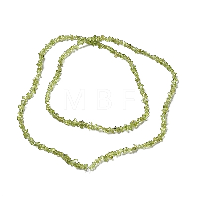 Natural Peridot Beads Strands X-G-E607-A06-1