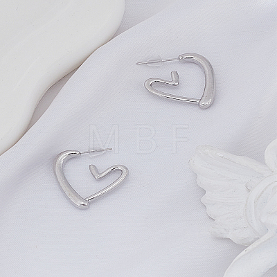 1Pair Alloy Stud Earrings EJEW-LP0004-66P-1