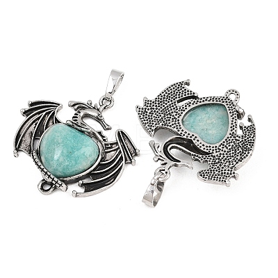 Natural Amazonite Pendants G-A315-04F-AS-1