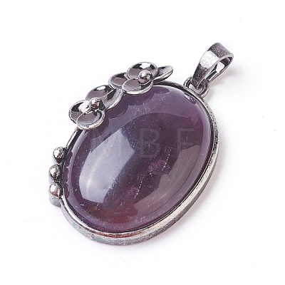 Natural Amethyst Pendants G-I220-A04-1
