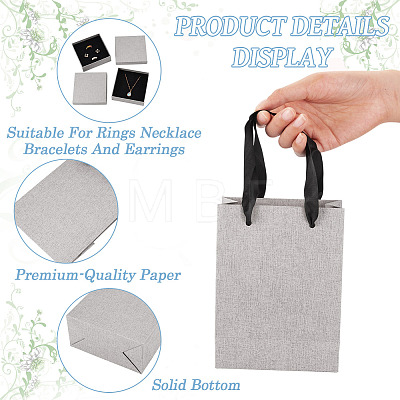 2Pcs Square Paper Jewelry Display Cases CON-TA0001-39F-02-1
