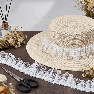 1Pc Organza Flower Lace Ribbon OCOR-NB0002-85A-1