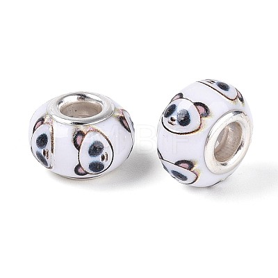 Opaque Resin European Beads RPDL-T004-01D-1