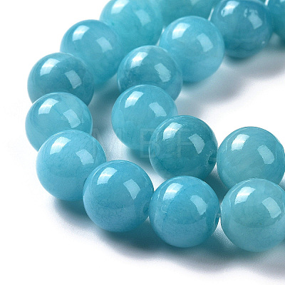 Natural Mashan Jade Round Beads Strands X-G-D263-8mm-XS28-1