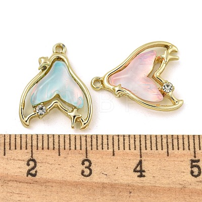 UV Plating Alloy Resin Pendants FIND-M033-01-1