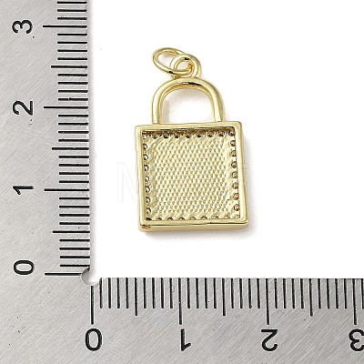 Brass Micro Pave Cubic Zirconia Pendants KK-Q808-36G-1
