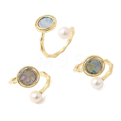 Brass Cuff Open Rings AJEW-H158-06G-1