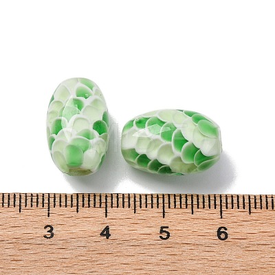 Two Tone Handmade Lampwork Beads LAMP-K042-01-1