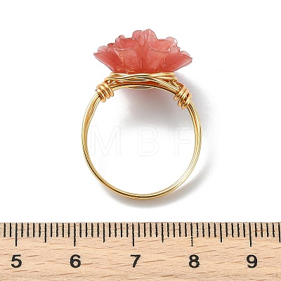 Synthetic Shell Dyed Finger Rings RJEW-JR01057-1