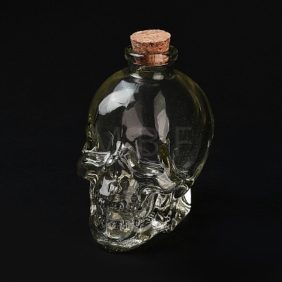 Skull Glass Wine Bottle BOTT-PW0011-66A-1