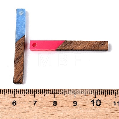 Epoxy Resin & Walnut Wood Pendants RESI-N039-120-1