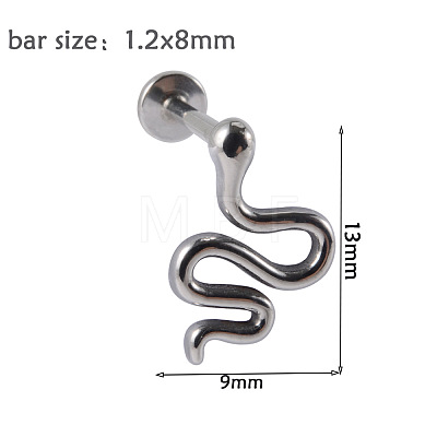 304 Stainless Steel Threadless Labret Stud WGB29A4-05-1