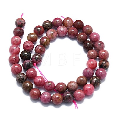 Natural Rhodonite Beads Strands G-K245-A11-04-1