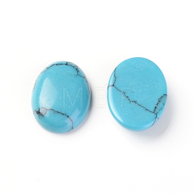Synthetic Turquoise Cabochons TURQ-L031-037C-1