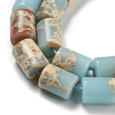 Synthetic Aqua Terra Jasper Beads Strands G-Q1008-A04-1