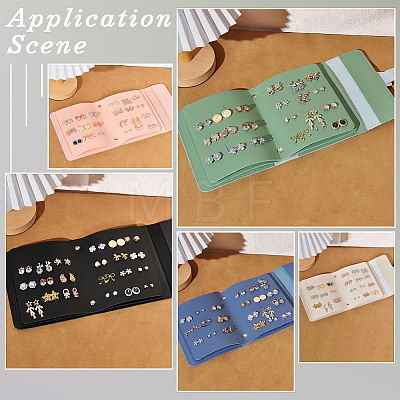 PU Leather Earring Storage Bags AJEW-SP0006-24E-1