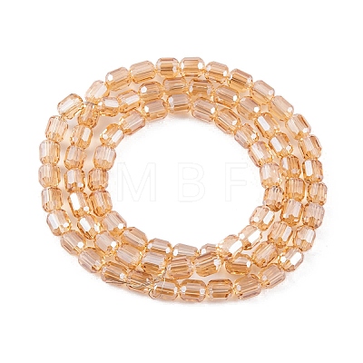 Electroplate Glass Beads Strands EGLA-D031-01T-1