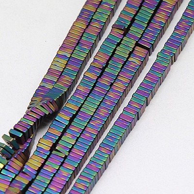 Electroplate Non-magnetic Synthetic Hematite Heishi Beads Strands G-J171B-2x2mm-M-1