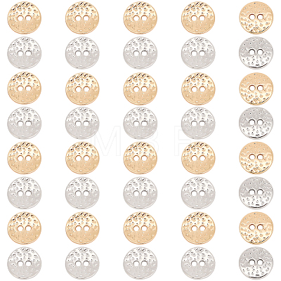 40Pcs 2 Colors Alloy Buttons DIY-CY0004-02-1