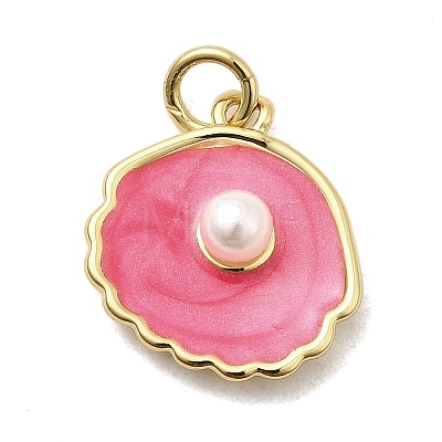 Brass Enamel Pendants KK-A266-36G-1