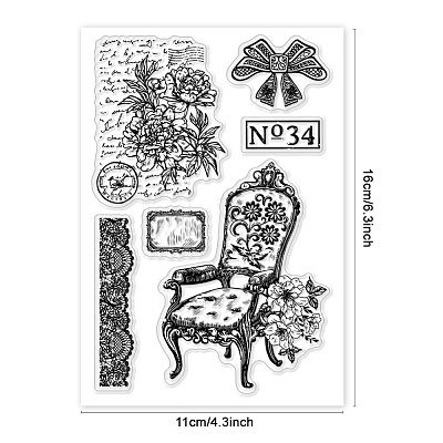 Custom PVC Plastic Clear Stamps DIY-WH0618-0090-1