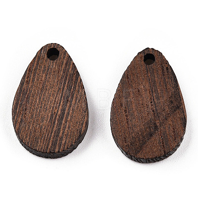 Natural Wenge Wood Pendants WOOD-T023-31-1