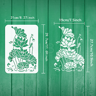 Plastic Drawing Painting Stencils Templates DIY-WH0396-0082-1