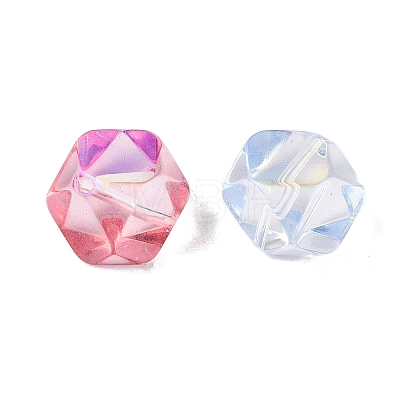 Electroplate Transparent Glass Beads EGLA-Q140-01-A01-1