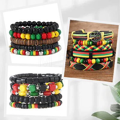 1400Pcs 4 Colors Natural Maple Wood Beads WOOD-SP0002-02-1