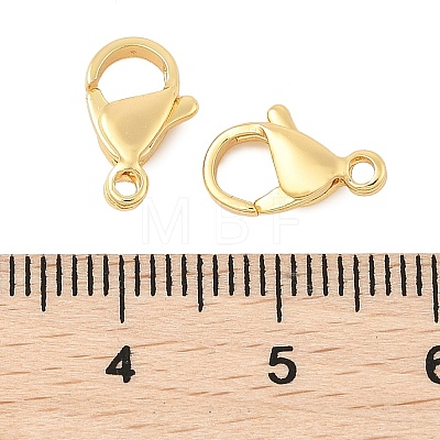 Brass Lobster Claw Clasps KK-U056-01G-1