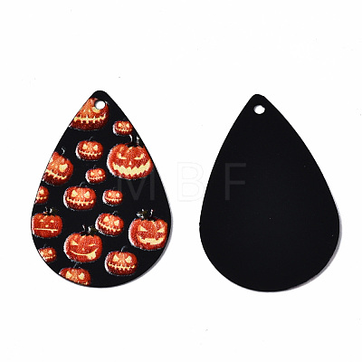 Spray Painted Iron Pendants IFIN-T016-74-1