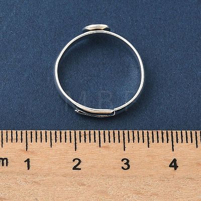 Adjustable Brass Pad Ring Settings KK-K414-10D-S-1