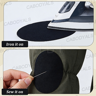22Pcs Flocking Cloth Fabric Appliques Iron On Patches DIY-CY0003-76A-1
