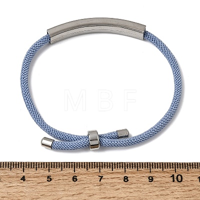 Round Nylon Milan Cord Slider Bracelet Making BJEW-L722-01P-13-1