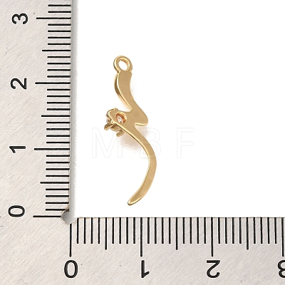 Brass Micro Pave Cubic Zirconia Pendants KK-M301-15G-1