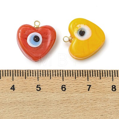Handmade Evil Eye Lampwork Pendants PALLOY-JF05643-1