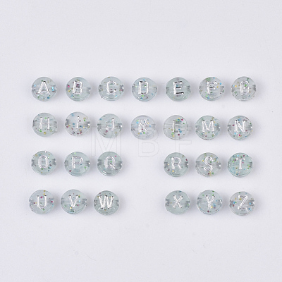 Plating Transparent Acrylic Beads TACR-T008-01B-1