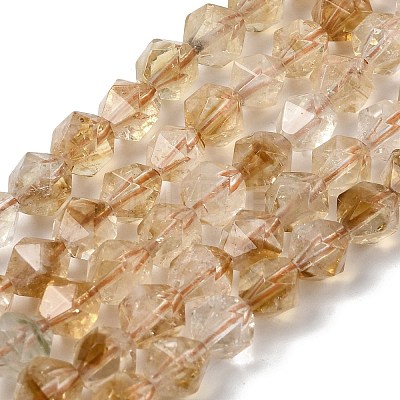 Heated Natural Citrine Beads Strands G-Z119-A37-01-1