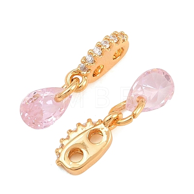 SHEGRACE Brass Micro Pave Cubic Zirconia Charms XGRQ5K437-824G-A-1