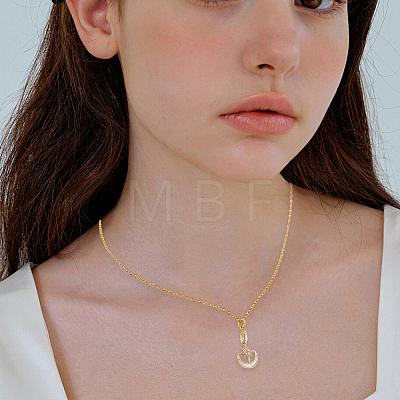 8Pcs 4 Styles Brass Pendants KK-SC0007-20-1