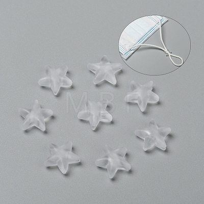 Star PVC Plastic Cord Lock for Mouth Cover KY-D013-02B-1