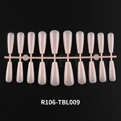 Solid Color Plastic Seamless Toe False Nail MRMJ-R106-TBL009-1
