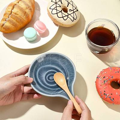 Round Ceramic Utensil Rest PR-FZCA307-06-1