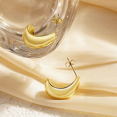 304 Stainless Steel Teardrop Stud Earrings BN7669-1-1