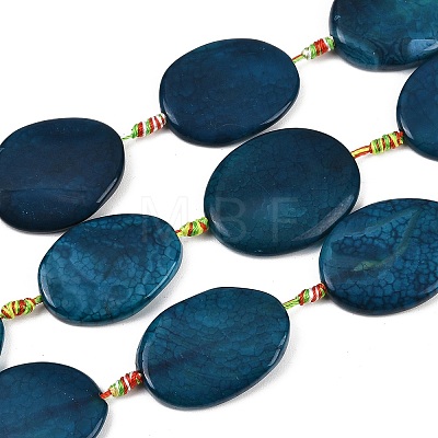 Natural Dragon Veins Agate Beads Strands G-P605-L01-01A-1