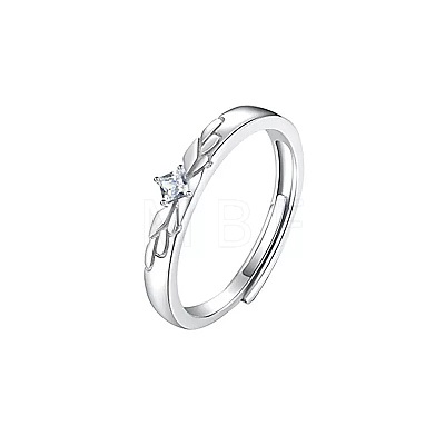 Angel Wing Brass Micro Pave Clear Cubic Zirconia Finger Rings for Men FS-WG2DD74-01-1