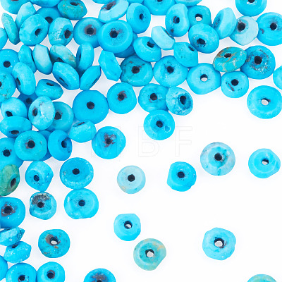 100Pcs Afghan Synthetic Turquoise Beads G-TA0003-39-1